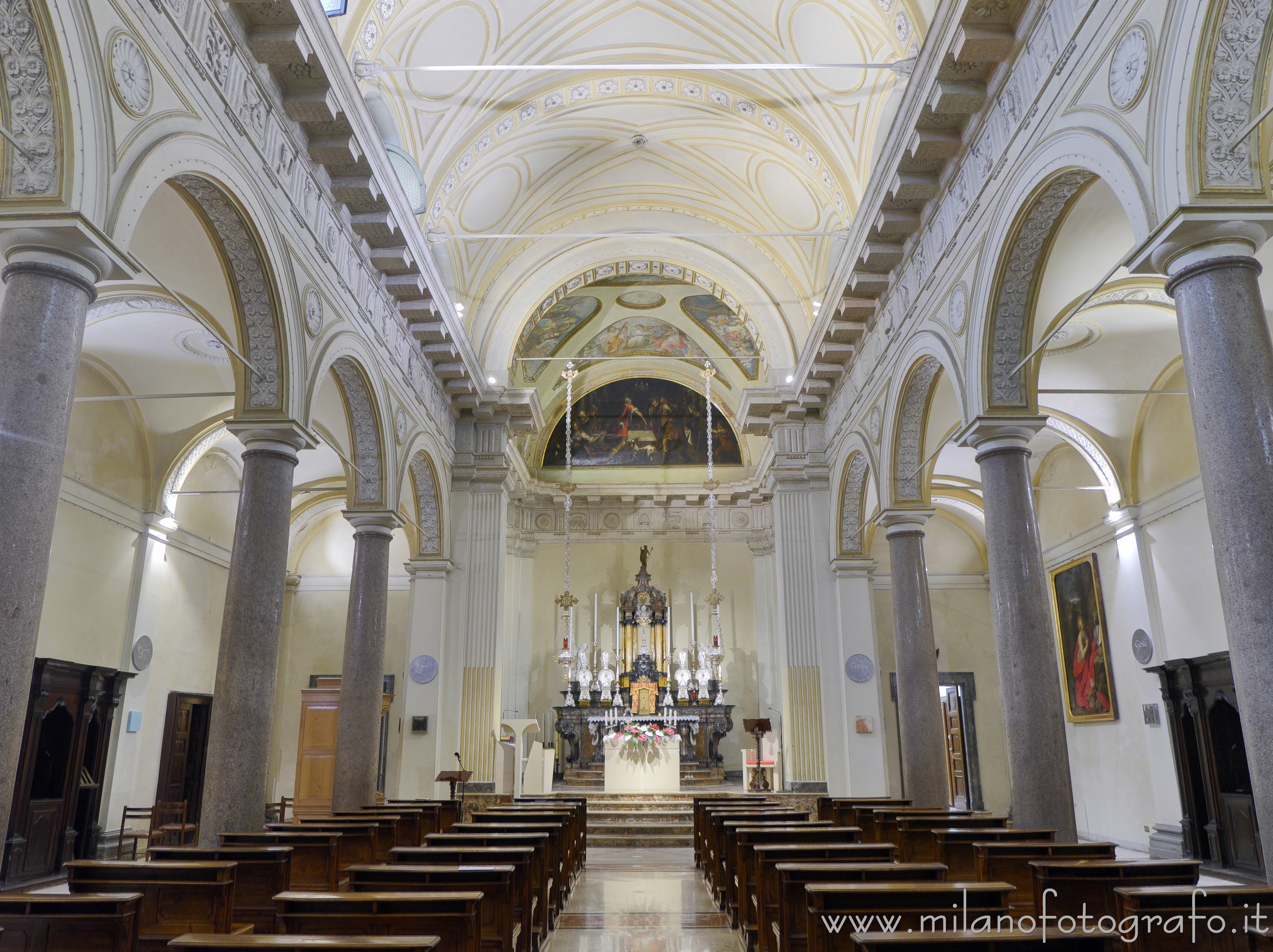 Milan (Italy) - Interior of the Church of San Raffaele - Full resolution picture
